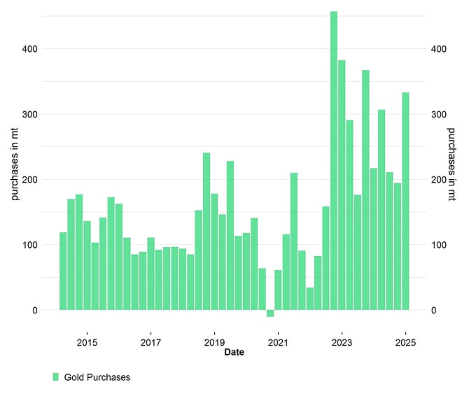 Central Bank Net Gold Purchases