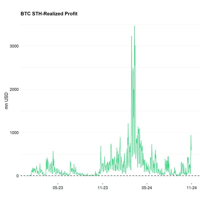 Bitcoin STH Realized Profit